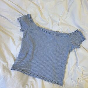 Brandy Striped Blue Top